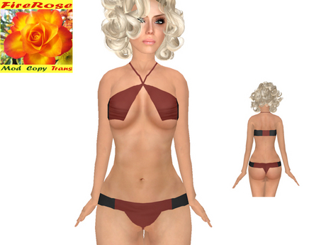 Second Life Marketplace - -FR- Ada Dark Red - Black
